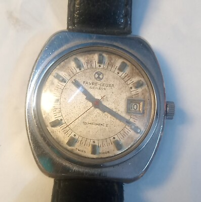 #ad Favre Leuba Geneva Shark I Automatic Rare Vintage Men#x27;s Wrist Watch $299.00