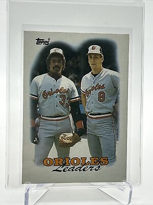 #ad 1988 Topps Orioles Leaders Baseball Card #51 Mint FREE SHIPPING $1.25