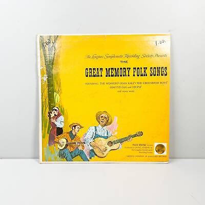 #ad Great Memory Folk Songs Vinyl LP Record 1965 $16.00