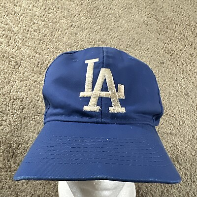 #ad Vintage LA Dodgers Hat Cap Men’s Blue Snapback Logo 7 MLB Baseball 90s $19.55