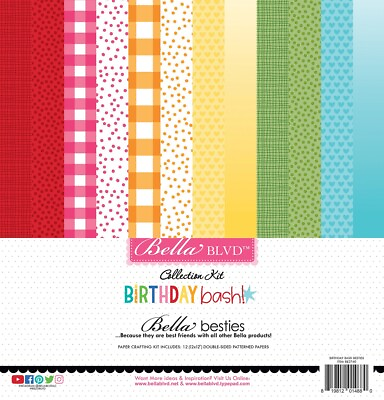 #ad Bella Blvd Besties Collection Kit 12quot;X12quot; Birthday Bash $17.50