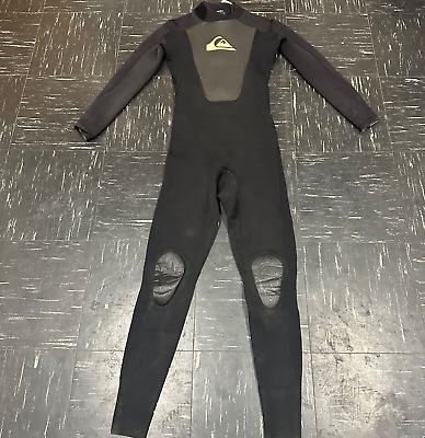 #ad Quiksilver Wetsuit Mens M 50 Black 3 2 Syncro GBS Full Hyper Stretch 114199 $65.00