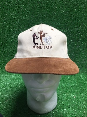 #ad Pinetop Hat Cap Southwest Indian Tan Suede Brown Leather Strapback Free Ship $28.38