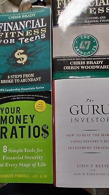 #ad Investment Books Lot Your Money Ratios Guru Investor Financial Fitness $19.99