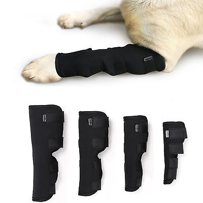 #ad 1pc Dog Leg Wrap Portable Keep Warm Neoprene Comfortable Pets Brace Sleeve $9.73