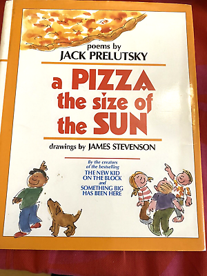 #ad A Pizza the Size of the Sun Jack Prelutsky Signed First First Edition HB DJ $30.00