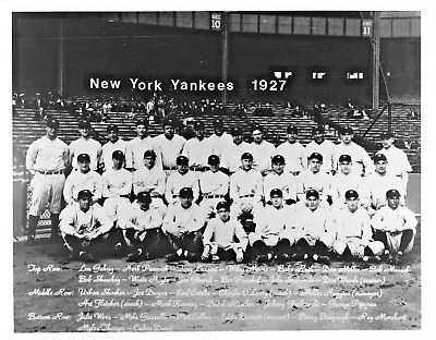 #ad 1927 World Champion NY Yankees 8x10 Team Photo $8.95