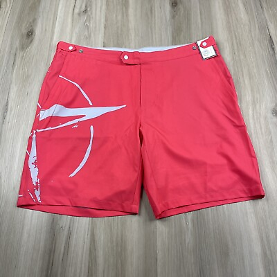 #ad B Draddy Swim Trunks Mens Medium Pink Paddle Mesh Lined Owen Shorts NEW NWT $24.99