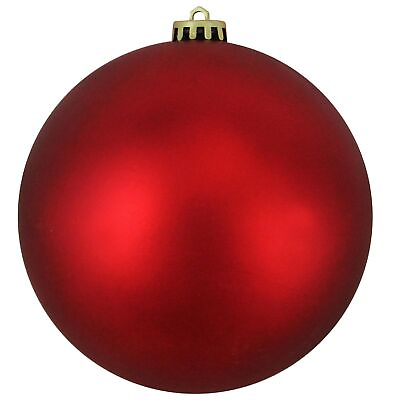 #ad Northlight Commercial Matte Red Hot Shatterproof Christmas Ball Ornament 8quot; $19.49