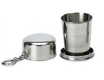 #ad Stainless Steel Travel Folding Cup Portable Retractable Telescopic Collapsible $5.45