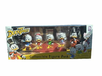 #ad Disney Duck Tales 5 Pack Collectible Figure Set Scrooge McDuck Huey PhatMojo New $29.75