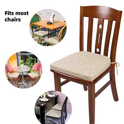 #ad Shinnwa Chair Cushion with Ties for Dining Chairs 17*16.5quot; Non Slip Machine Wash $12.90