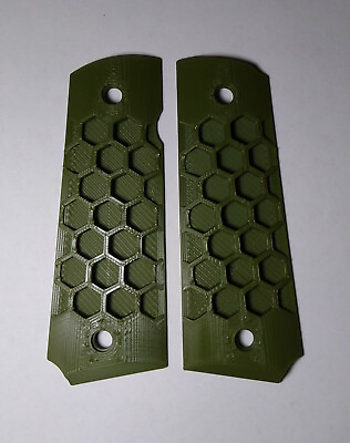 #ad 1911 Plastic Grips 3D Printed Honeycomb Multiple Colors C $17.00