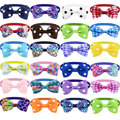 #ad Dog Bow Ties Bulk Small Dog Bowtie Collars Dog Fashion Bow Tie Pet Supplies for $73.99