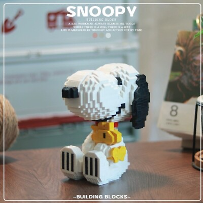 #ad Peanuts Snoopy Magic Blocks， 1605 Pcs Mini Building Blocks Challenging Game Gift $29.99