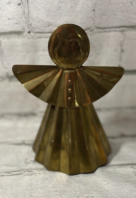 #ad #ad Christmas Angel Brass Candle Holder 7.5quot; Dept. 56 Made In Hong Kong For $8.00