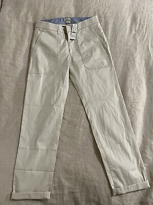 #ad JCrew NWT off white pants Waist 24 size 0. $25.00