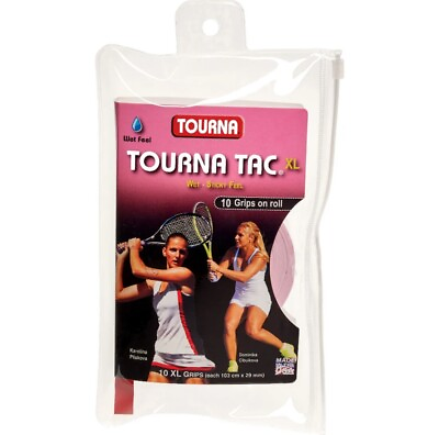 #ad Tourna TAC Tennis Badminton XL Overgrip 10 Pack PINK Wet Feel $12.65