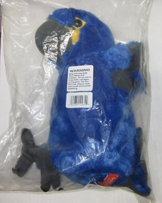 #ad Wild Republic Cuddlekins 12quot; Hyacinth Macaw .. new in baggie $11.95