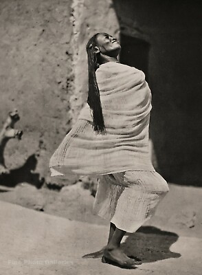 1925 Original AFRICA Sudanese Female Belly Dancer HUGO BERNATZIK Photo Art 11X14 $229.14