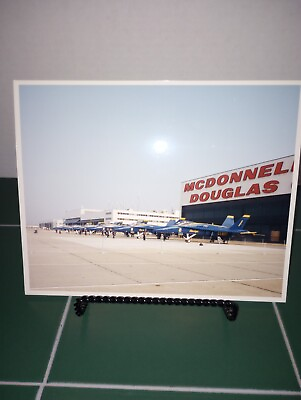 #ad 1987 Photo Navy Blue Angels 8x10 Vintage Image McDonnell Douglas $40.00
