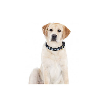 #ad Halo Snowflake Leather Dog Collar $21.49