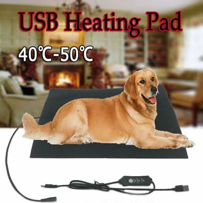#ad Pet Heating Pad Cat Dog Heated Bed Waterproof Mat Electric Blanket $9.49