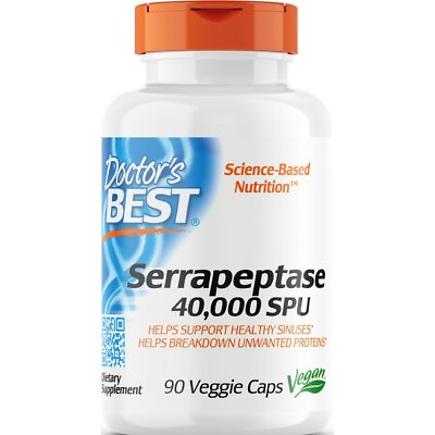 #ad Doctor#x27;s Best Serrapeptase 90 Veg Caps $19.74
