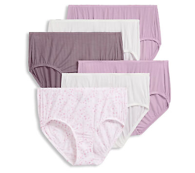#ad Jockey Supersoft Breathe 6 Pack Brief Underwear Purple 5 New $27.00