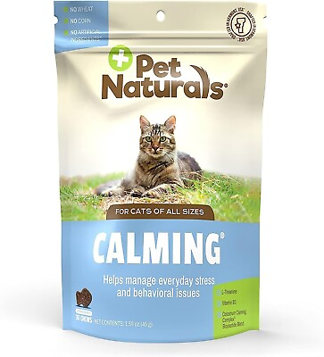 #ad Pet Naturals Calming for Dogs and Cats Naturally 30 Count Pack of 1 100% fre $15.49