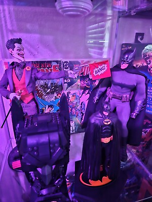 #ad 1 6 Hot Toys Joker amp; CUSTOM Batman Figures Set $575.00