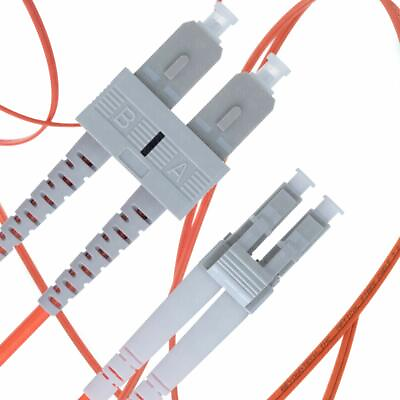 #ad LC SC Duplex 62.5 125 Multimode Patch Fiber Cable Duplex W LCCSCCD3 10FT 3M NEW $9.99