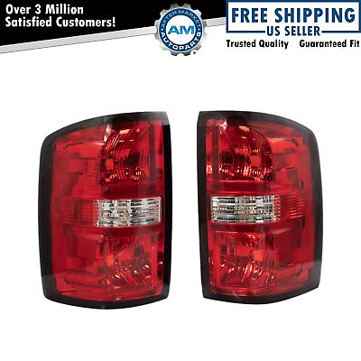 #ad Tail Light Lamp Assembly Pair LH RH Left Right Sides for GMC Sierra Pickup Truck $116.22