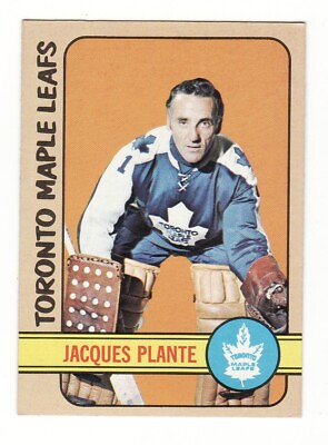 #ad 1972 l973 Topps Hockey Card..#24..Jacques Plante.. $5.95