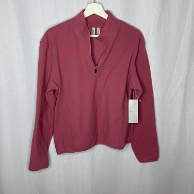 #ad Zella Soft Pink Pullover Fleece Top $45.04