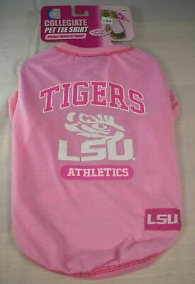 NCAA Louisiana State University Tigers Pink T Shirt Shirt Pet Dog Medium $16.02