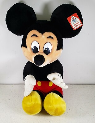 #ad Vintage Mickey Mouse Plush from the 90#x27;s Full Bright Colors New with Tag $31.46