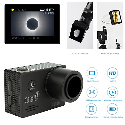 #ad HD 20MP WiFi Electronic Eyepiece for Astronomical Telescope w 2quot; Micro ScreenkH $72.19