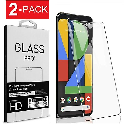 #ad 2 Pack Tempered Glass Screen Protector For Google Pixel 2 3 3a 4 4a 5 XL 6 Pro $6.05