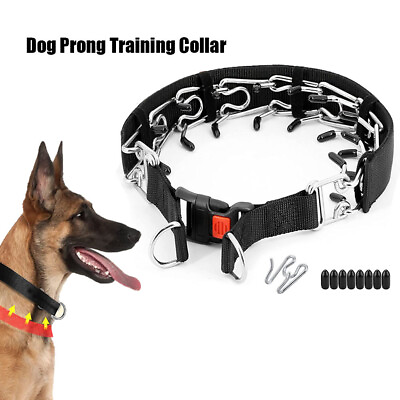 #ad Pet Dog Training Stimulation Chain Collar Stainless Steel Dog Collar Large Dogs $12.63