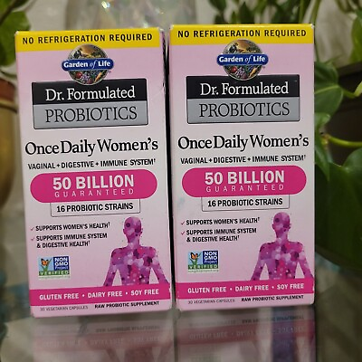 #ad 2x Garden Of Life 50 Billion Probiotics Vaginal Womens Diegestive Health 60 Caps $28.90