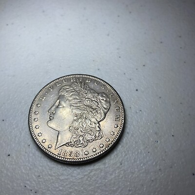 #ad 1898 S $1 Morgan Silver Dollar. 37 $346.50