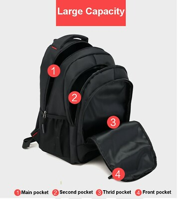 #ad Waterproof Travel Nylon Men And Women College School Business Backpack $19.00