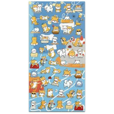 CUTE DOG STICKERS Shiba Inu Fun Animal Sticker Sheet Kawaii Kids Craft Scrapbook $3.99