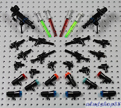 #ad LEGO Star Wars PICK YOUR WEAPONS Lightsaber Gun Rifle Pistol Lot Army Clone $12.99