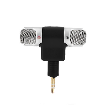 #ad Mini Microphone 3.5mm Stereo Microphone Mic Gold plating Plug For PC Laptop FOD $9.16