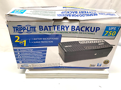 #ad Tripp Lite UPS 750VA 450W 2 in 1 Battery BackUp amp; Surge Protection 120V USB RJ45 $100.88