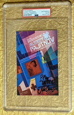 #ad PSA Alexey Pajitnov Autograph Signed Photo Created Video Game Tetris 🕹️ $89.00