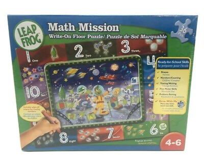 #ad Math Mission Learning Game Write On Floor Puzzle Indoor Activity Gift Leap Frog $12.00