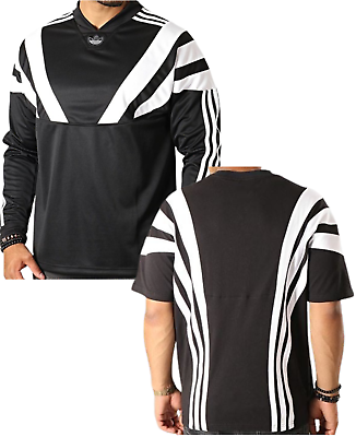 #ad Adidas Jersey Pullover Mens Jersey Long Sleeve Balanta 96 Jersey Black White GBP 39.99